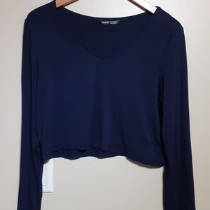 SHEIN long sleeve crop top